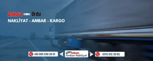 Ankara Ordu Ambar Nakliyat Fiyatları