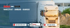 Ankara Şırnak Ambar Nakliyat Fiyatları